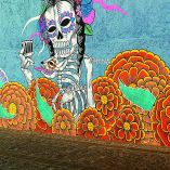 Las paredes de las casas y negocios de San Matías Jalatlaco lucen una centena de murales de colores vibrantes que fusionan la tradición, la vida cotidiana y también el humor. Es una forma de resistencia para mantener su historia viva