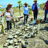 Las primeras imágenes de la excavación fueron reportadas la tarde del sábado, en redes.