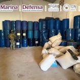 A través de redes sociales se dio fe de una operación encabezada por la Semar, la cual intervino cuatro inmuebles en el municipio de Petatlán, Guerrero