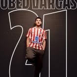 Obed Vargas llegó con 20 años al Atlético de Madrid, en busca de consolidarse en el mediocampo del conjunto colchonero.