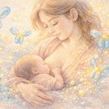 Una mujer amamanta a su hijo con leche materna