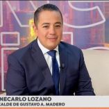 El alcalde, Janecarlo Lozano.