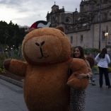 El curioso hecho quedó grabado en video por uno de los clientes del lugar, quien documentó la persecución y las maniobras que tuvieron que hacer para retirarlo.