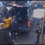 Durante la inspección en los juzgados se delimitó un perímetro para la seguridad de las personas