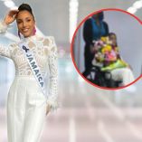 Miss Jamaica recibe el alta a cuatro meses del accidente en Miss Universe