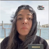 Abril Rojas, mexicana a bordo de la flotilla humanitaria Global Sumud, fue detenida con otros 175 activistas en aguas territoriales griegas por fuerzas israelíes mientras intentaban romper el bloqueo impuesto por Israel sobre la franja de Gaza