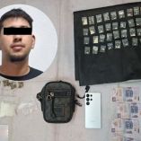 Los uniformados detectaron que manipulaba pequeñas bolsas similares a las utilizadas para la venta de droga