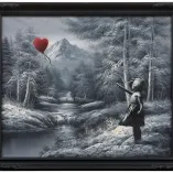 La pintura de Banksy fue creada en 2012. Utilizó un cuadro que compró en una tienda de segunda mano y pintó sobre él.