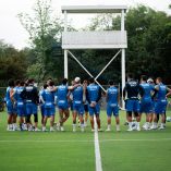 Almeyda en su primer plática como director técnico de Monterrey