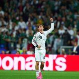 Mateo Chávez celebrando su gol ante Chequia
