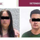 Caen tres presuntos extorsionadores y violadores en la GAM. Entre los detenidos está Dulce Anahí "N", vinculada al cobro de piso a comerciantes.
