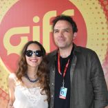 Bárbara Mori y Billy Rovzar, en el Festival Internacional de Cine de Guanajuato.