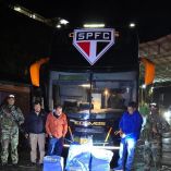 Incautaron marihuana en un autobús del Sao Paolo.