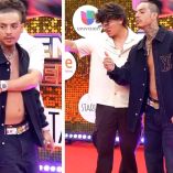 Natanael Cano junto a Gabito Ballesteros en Premios Juventud