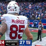 Este fue el momento en el que el oficial Jeff Seeman se dirigió con insultos al ala cerrada Trey McBride durante el partido entre los Arizona Cardinals y los New York Giants.