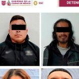 Fuerzas de seguridad capitalinas resguardan los inmuebles intervenidos durante los cateos coordinados por el Gabinete de Seguridad de la Ciudad de México.