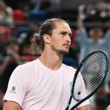 Alexander Zverev en un partido de tenis.