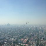 Vista aérea de la ciudad de México captada por Carlos Galván 