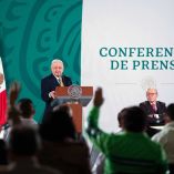 El presidente Andrés Manuel López Obrador durante su conferencia en Palacio Nacional. Foto: Presidencia