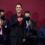 Claudia Sheinbaum emitió un mensaje por el tercer año al frente del Gobierno de la Ciudad de México, en el Palacio de Minería. Foto: Cuartoscuro