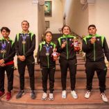 El gobernador de Querétaro, Mauricio Kuri González reconoció la actuación de las siete mujeres y siete hombres que participaron en la justa deportiva. Foto: Especial