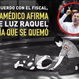 Collage del diputado Gerardo Fernández Noroña y una ilustración sobre el caso de Luz Raquel.