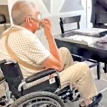 Miguel Ángel Félix Gallardo, fundador del Cártel de Guadalajara, en silla de ruedas