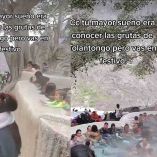 Mujer va a conocer las Grutas de Tolantongo en día festivo y termina decepcionada.