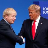 Boris Johnson, exprimer ministro británico, junto a Donald Trump. (Reuters / Archivo)