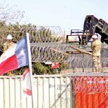 Elementos de la Guardia Nacional de Florida en la frontera con México.