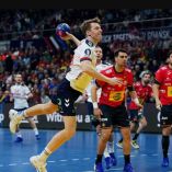 Encuentro entre los representativos de España y Noruega en la final de balonmano