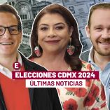 Salomón Chertorivski, Clara Brugada y Santiago Taboada