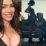 Megan Fox sonriendo y embarazada con Machine Gun Kellly
