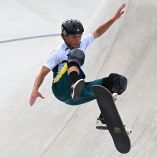 Keegan Palmer, en competencia