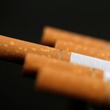 Primer plano de varios cigarrillos con filtro sobre un fondo oscuro, ilustrando la posible subida de impuestos al tabaco en América Latina para reducir el consumo y sus efectos negativos en la salud pública.