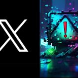 Logo de X e imagen sobre fallas digitales