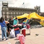 CNTE comienza a empacar del Zócalo capitalino