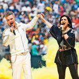 Robbie Williams y Laura Pausini