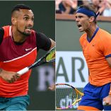 Nick Kyrgios frente a Rafael Nadal.