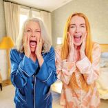 Actrices Jamie Lee Curtis y Lindsay Lohan 