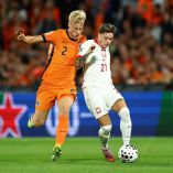 Partido entre Países Bajos y Polonia en Róterdam.