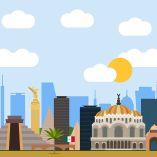 Ilustración de la Ciudad de México.