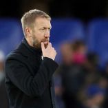 Graham Potter con semblante pensativo.