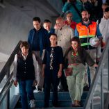 Sheinbaum, Brugada y la titular del Edomex, Delfina Gómez, supervisaron los trabajos.