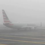 AICM afectado por un banco de nibla. (Facebook/Audi Viajes)