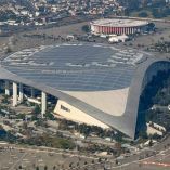 SoFi Stadium visto desde afuera. (Reuters)