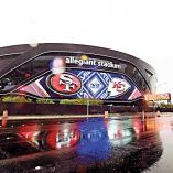 Fachada del estadio Allegiant Stadium.