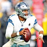 Dak Prescott, mariscal de campo de los Cowboys de Dallas.