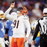 Trey Hendrickson, ala defensiva de los Bengal de la NFL.