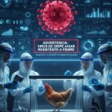 La gripe aviar puede replicarse incluso en temperaturas altas como las que tiene una persona con fiebre. Imagen hecha con IA.